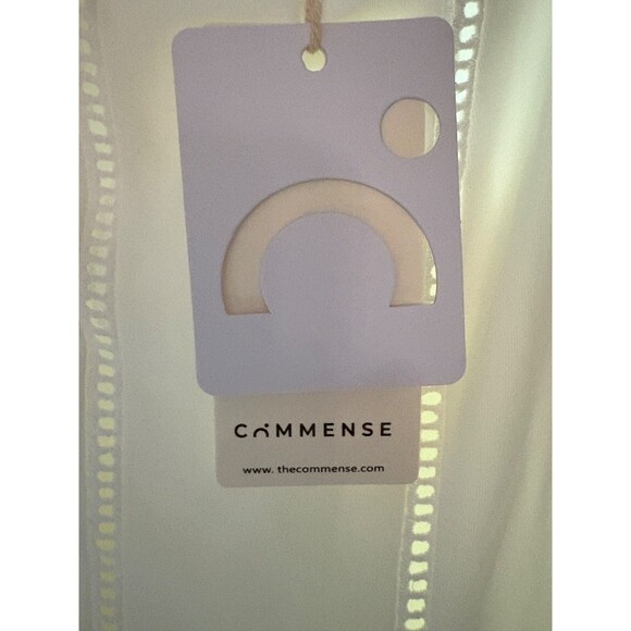 NWT: Commonsense:  White Sleeveless Maxi Dress: SZ L   Cottage Core Y2K Boho - Picture 3 of 15